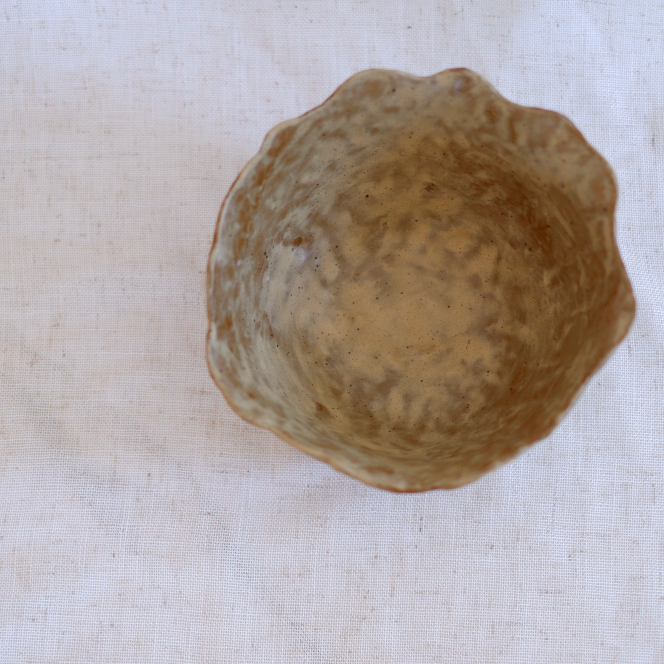 Mustard Pinched Bowl