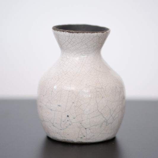 Tall White Angular Vase