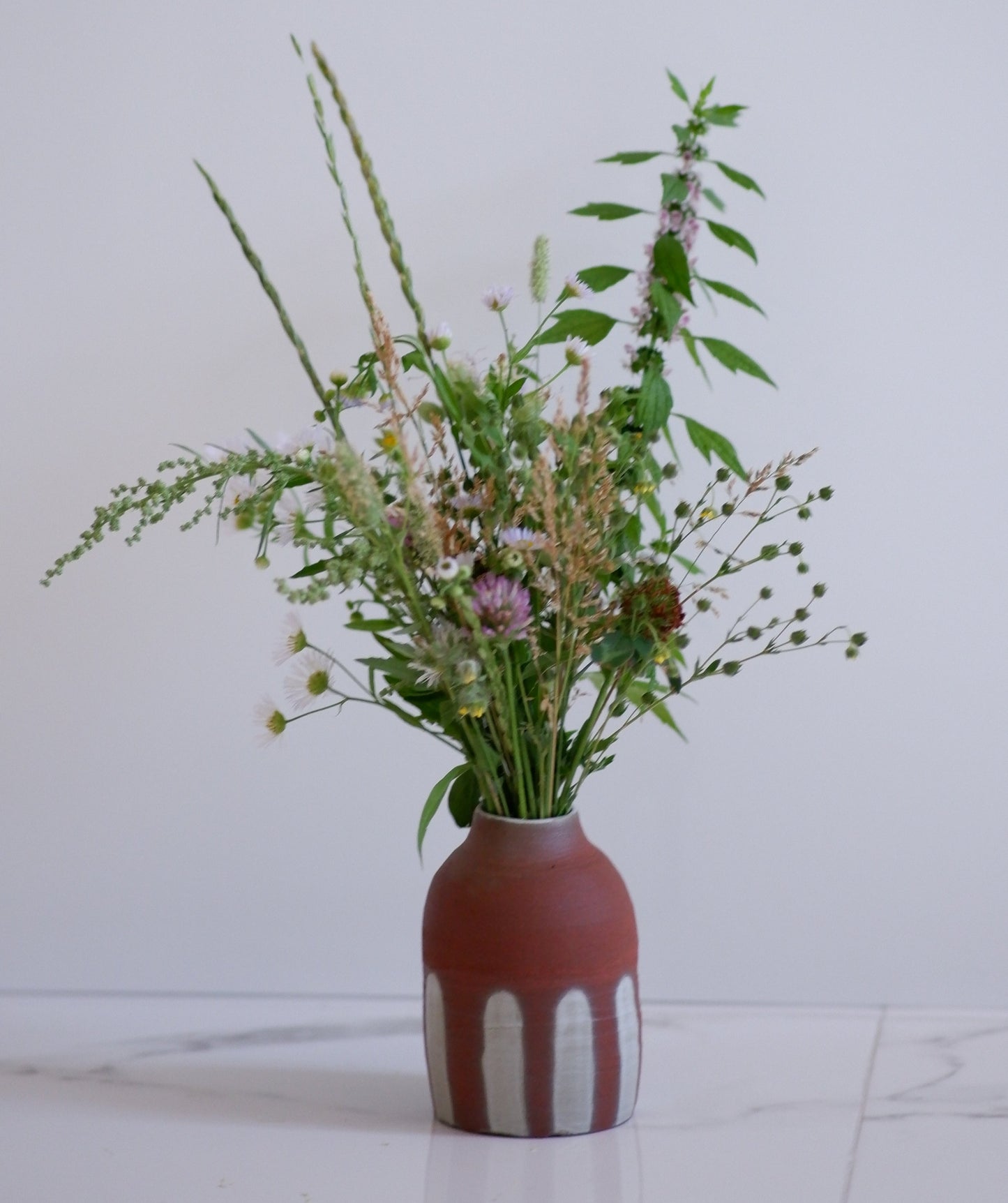 Striped Terracotta Vase