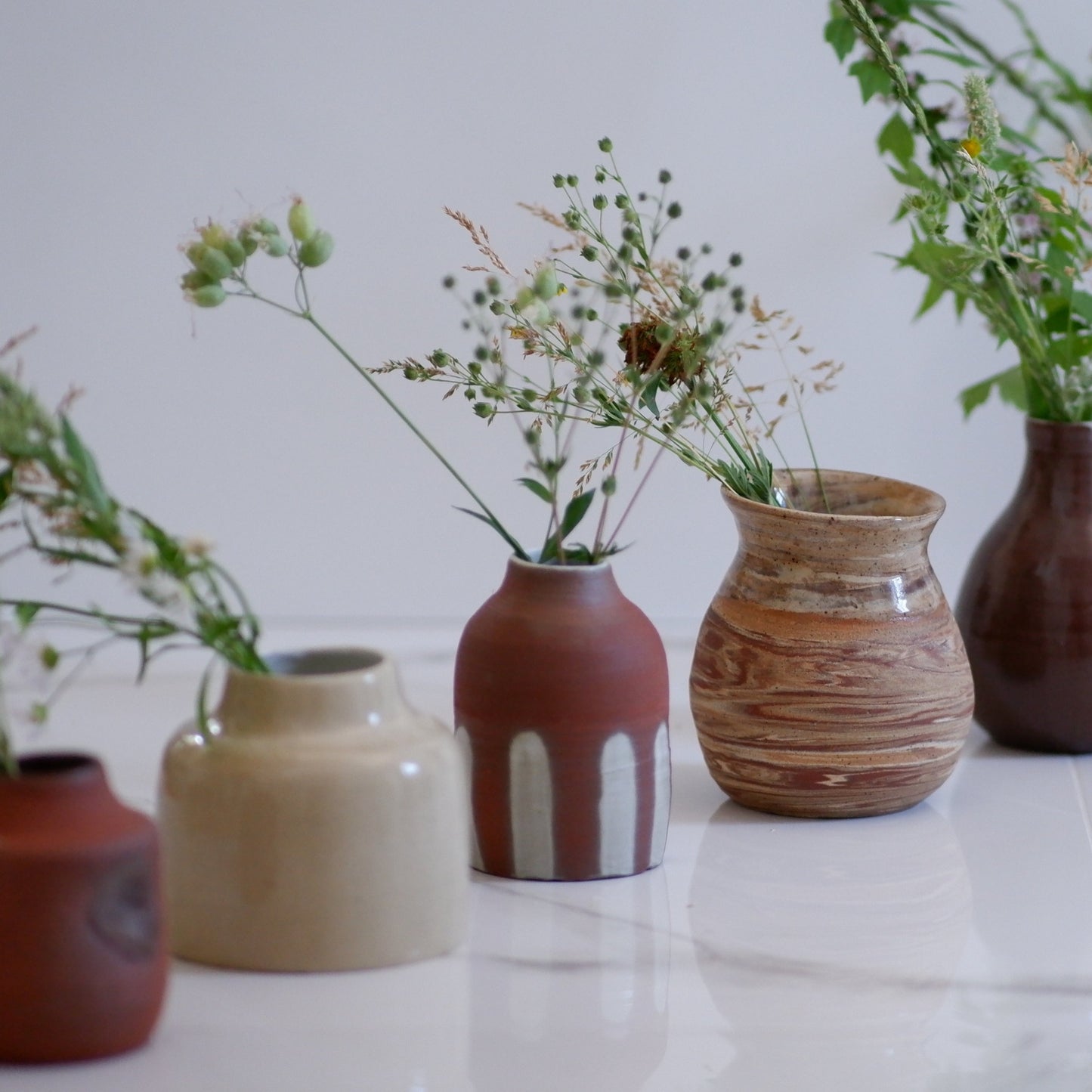 Striped Terracotta Vase